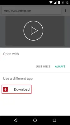 Web Video Downloader android App screenshot 2